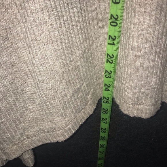 Z Supply Cowl Turtle Neck Sweater Ribbed Long Sleeve Medium Tan Beige - Picture 9 of 9